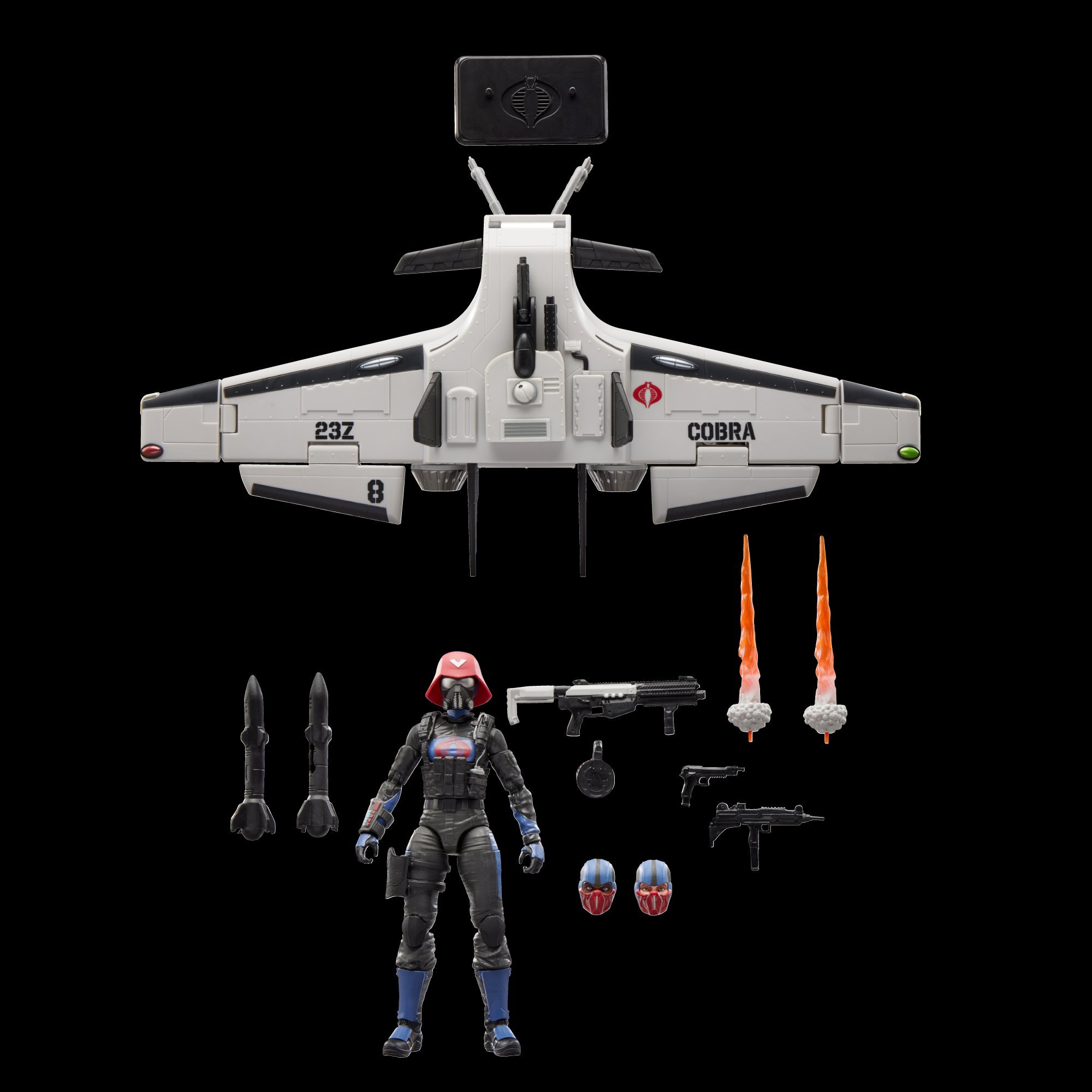 G.I. Joe Classified Series #152, Cobra Pilot Action Figure & Cobra C.L.A.W. (Covert Light Aerial Weapon)